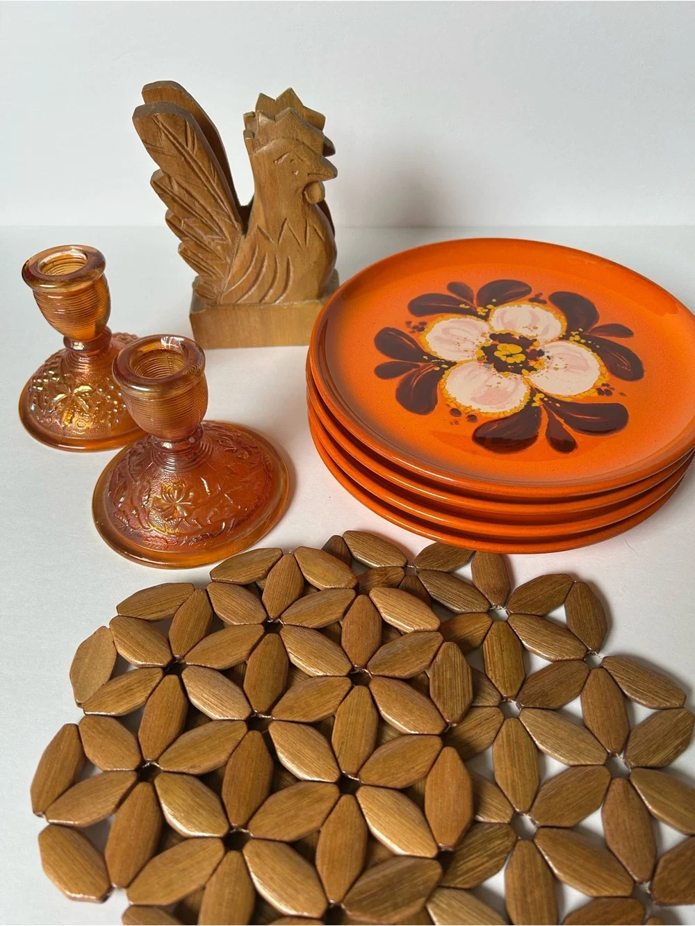 Vintage 1970s Winterling German stoneware plates 8” set of 4
